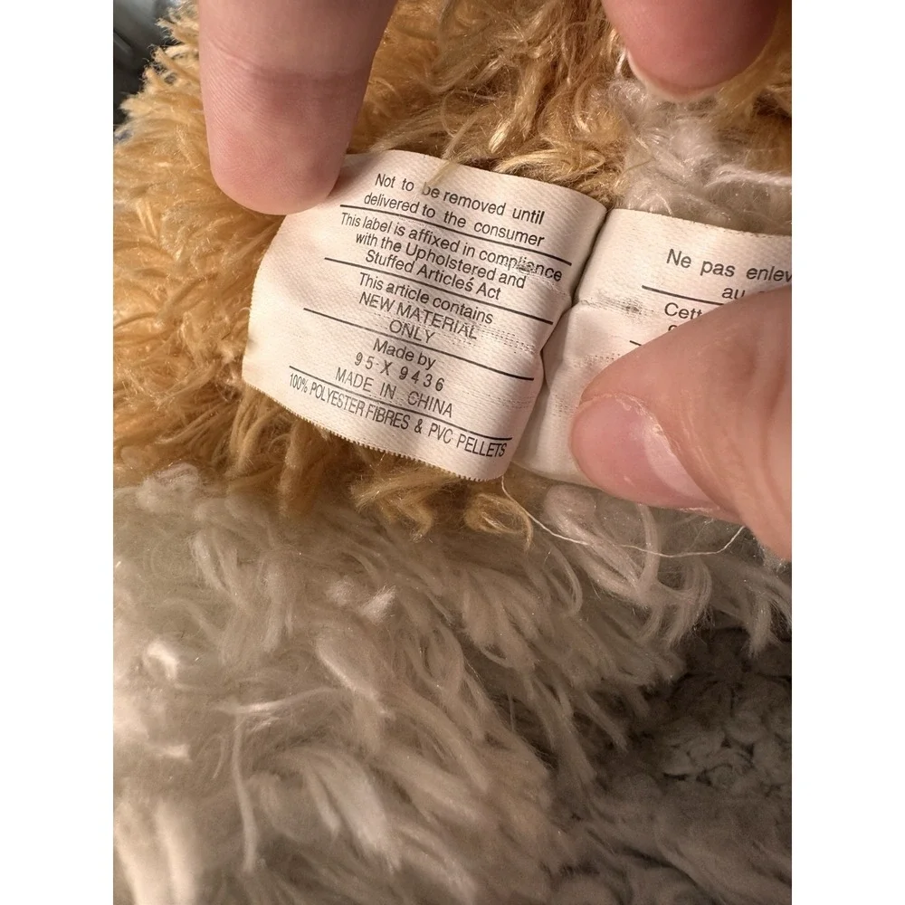 Vintage Kellytoy Brown White Floppy Puppy Dog Plush Stuffed Animal 16